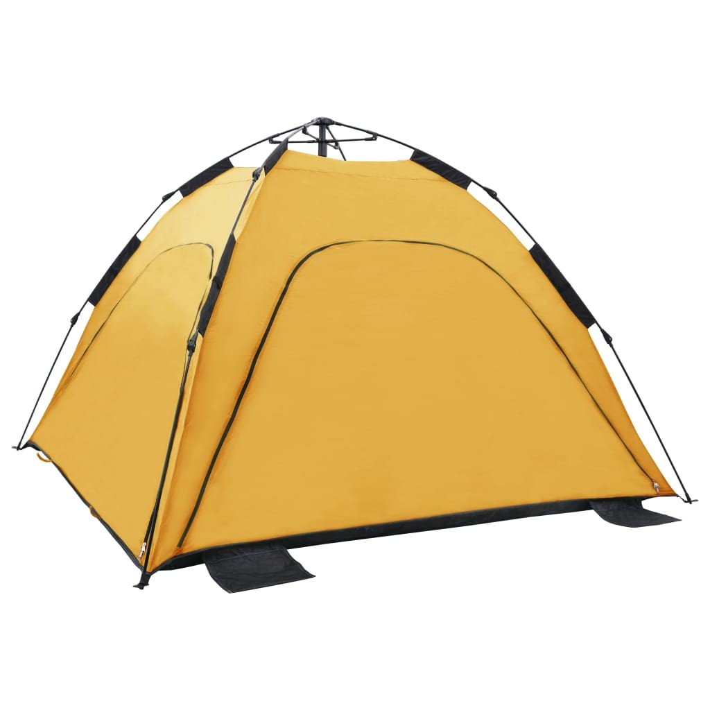 Pop Up Beach Tent 220x220x160 cm Yellow